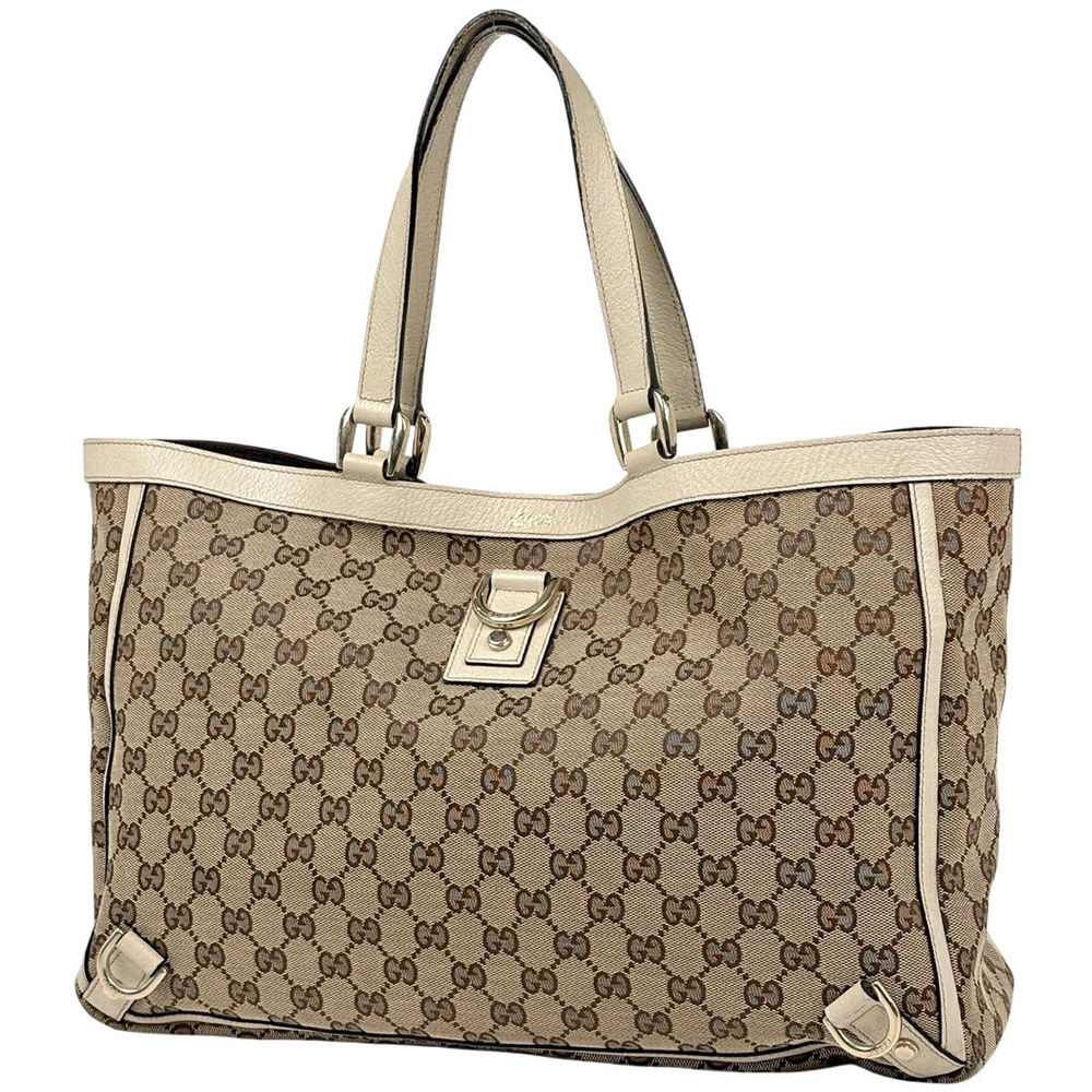 Gucci GG tote bag Abbey canvas Beige Cream white